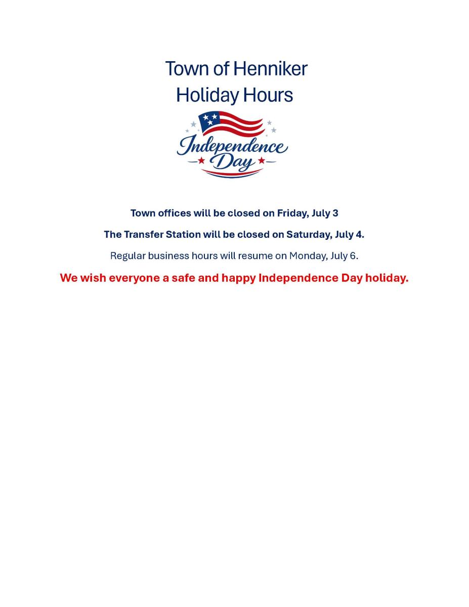 Independence Day Closure